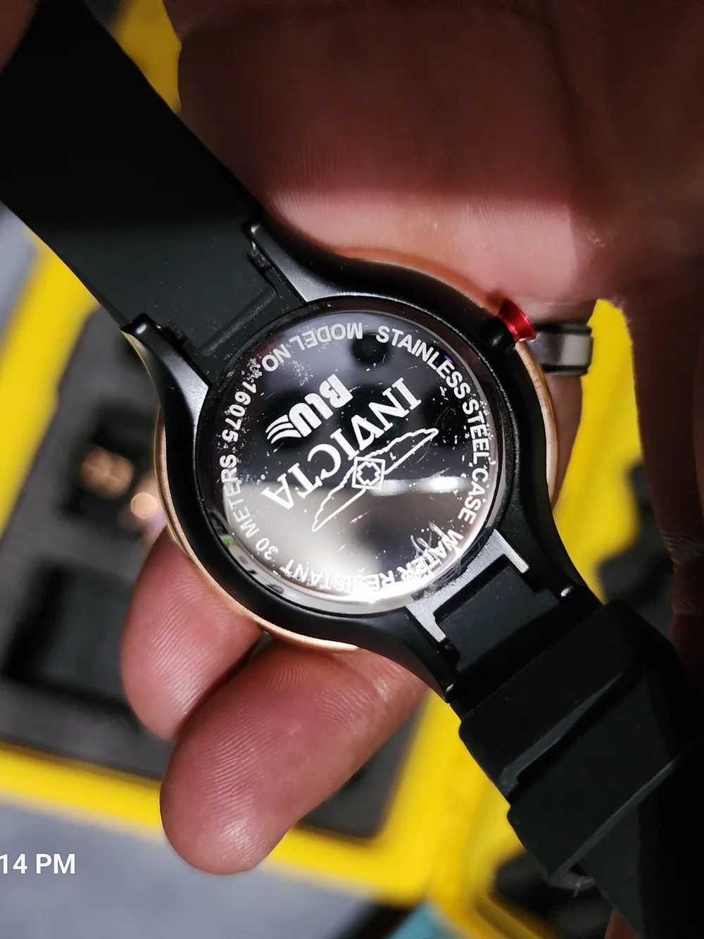 Invicta Rose Gold & Black Minimalist Watch - Black Strap